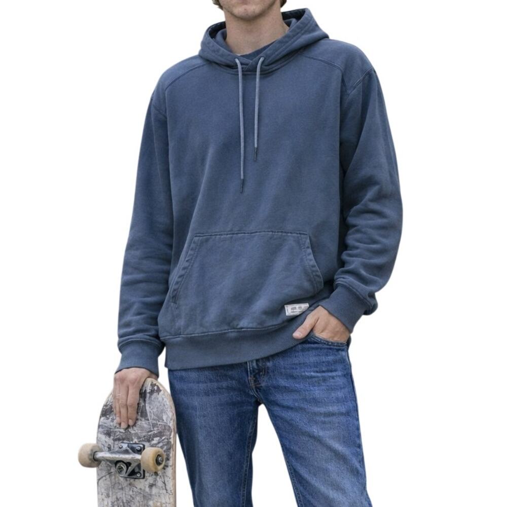 Eddie Bauer Hoodie Sweatshirt Mens Medium Cozy Winter Skater Grunge Punk